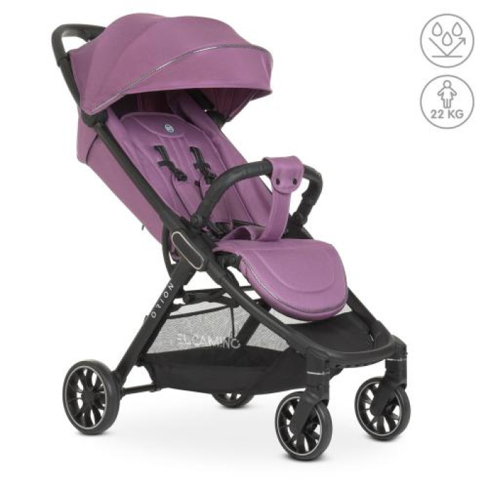 Коляска дитяча ME 1084 ORION Lavender (1шт) прогулянкова, книжка, алюм.рама, хром, чохол, лаванда.