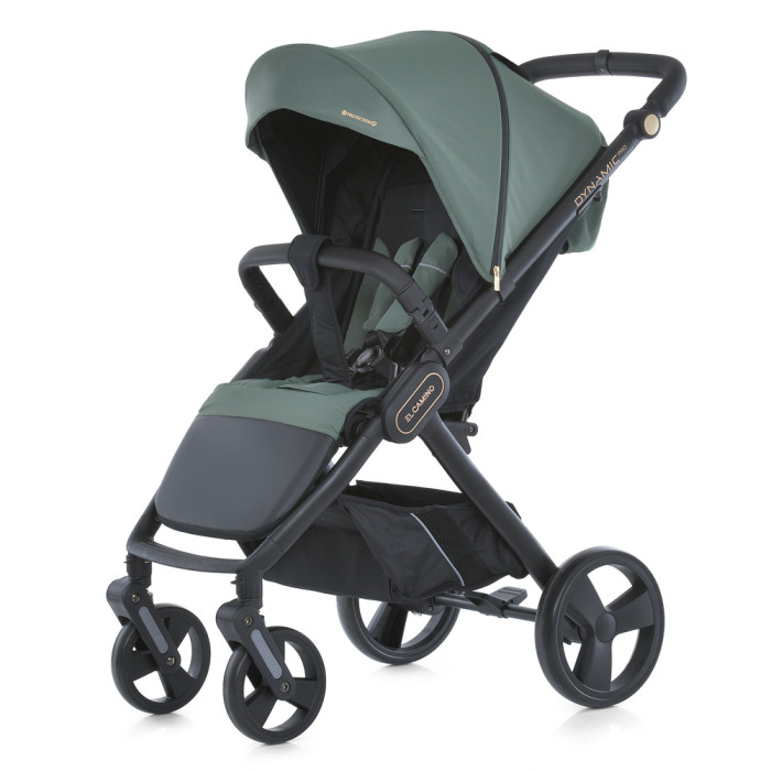 Коляска детская ME 1053-3 DYNAMIC PRO Forest Green (1шт) до 22 кг,прогул.,регул.ручка,3 пол.спинки,чорн.рама, зелений