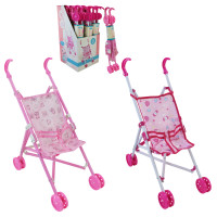 Візочок  тростинка, пластик 2 види /4/48/12шт в кор.  27*28*55 см