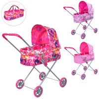 Коляска для ляльки, метал, 73-64-36см, висота до ручки - 61см, в п/е 72-32см /8/