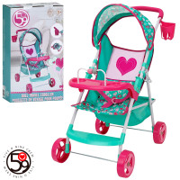 Коляска для ляльки, прогулянкова, д49-ш34,5-в58,5см, корзина, підсклянник, метал+пластик, в кор-ці, 46-28-9,5см /4/