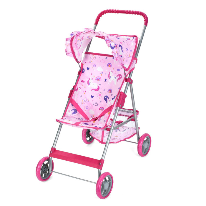 Коляска для ляльки, метал,прогулянкова,кошик,64-60-33см,вис до ручки64см,у п/е -33-8см /12/