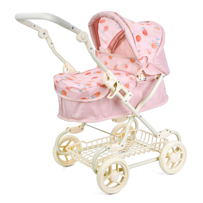 Коляска для ляльки, демісез, довжин 59см, вис.керма до75см, кошик,кол4шт,3в,в кор,41-59-19см /3/