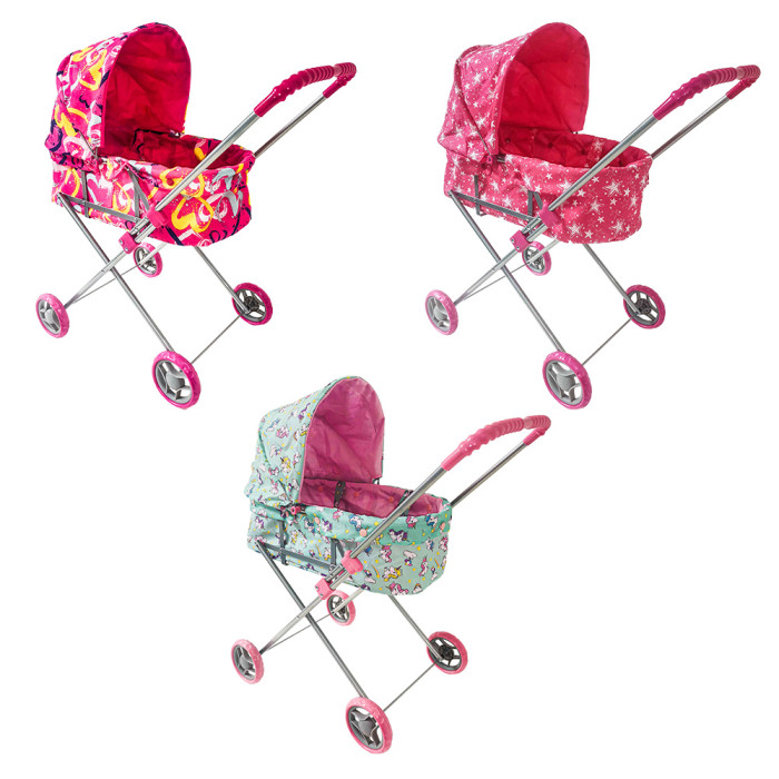 Коляска MELOBO 9308 (HT) для ляльки зірочки/єдиноріжки/серця 3кол.63,5*36*73 кул. /4/