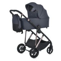 Коляска універсальна 2в1 ME 1190 COIL Asphalt Gray (1шт) люлька+прогул. блок, рюкзак, дощовик, моск.сітка, адаптери для люльки, сірий