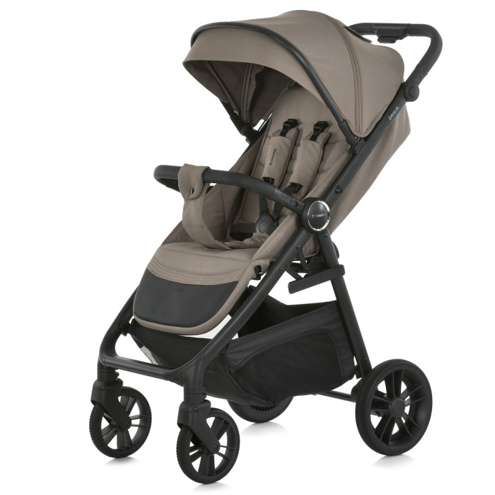 Коляска дитяча ME 1181 DAHLIA Milk Chocolate (1шт)  прогулянкова, до 22 кг, PU колеса 17,5 / 25,4 см, регул.ручка, чохол, бежевий