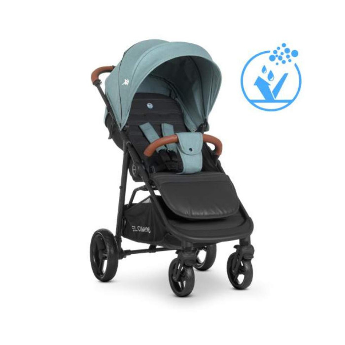 Коляска дитяча ME 1024L X4 Cloud Blue (1шт) прогулянкова, книжка, колеса 4шт., чохол, дощовик, блакитний