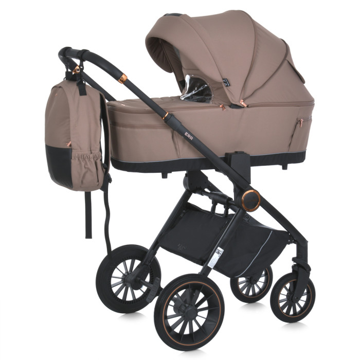 Коляска універсальна 2в1 ME 1100-1 ERA Taupe Beige (1шт) люлька+прогул.блок,дощовик, моск.сітка,сумка,алюмин,  бежевий