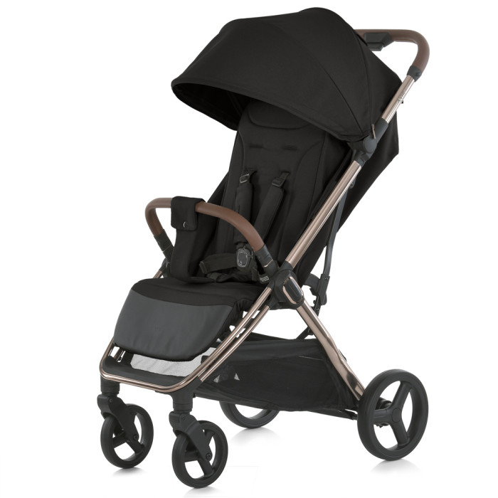 Коляска дитяча ME 1192 AXIS Black (1шт) прогулянкова, до 22 кг, PU колеса 16,5 / 23 см, регул.ручка, чохол, чорний