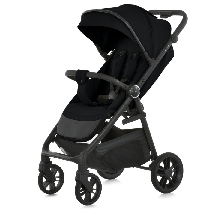 Коляска дитяча ME 1181 DAHLIA Black (1шт)  прогулянкова, до 22 кг, PU колеса 17,5 / 25,4 см, регул.ручка, чохол, чорний