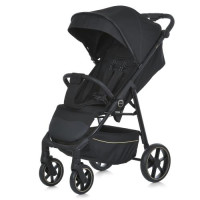 Коляска дитяча ME 1113-2 FIJI Black (1шт) прогулянкова, регул.ручка, москітна сітка, алюмин, чорний