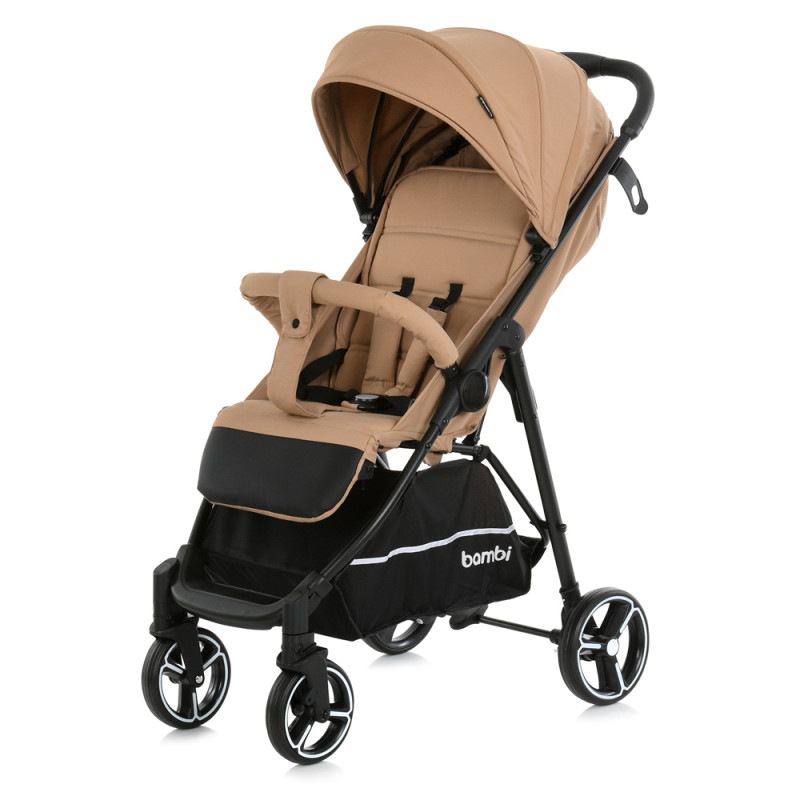 Коляска дитяча M 4249-2 Beige Matt (1шт) прогулянкова, книжка, бежевий