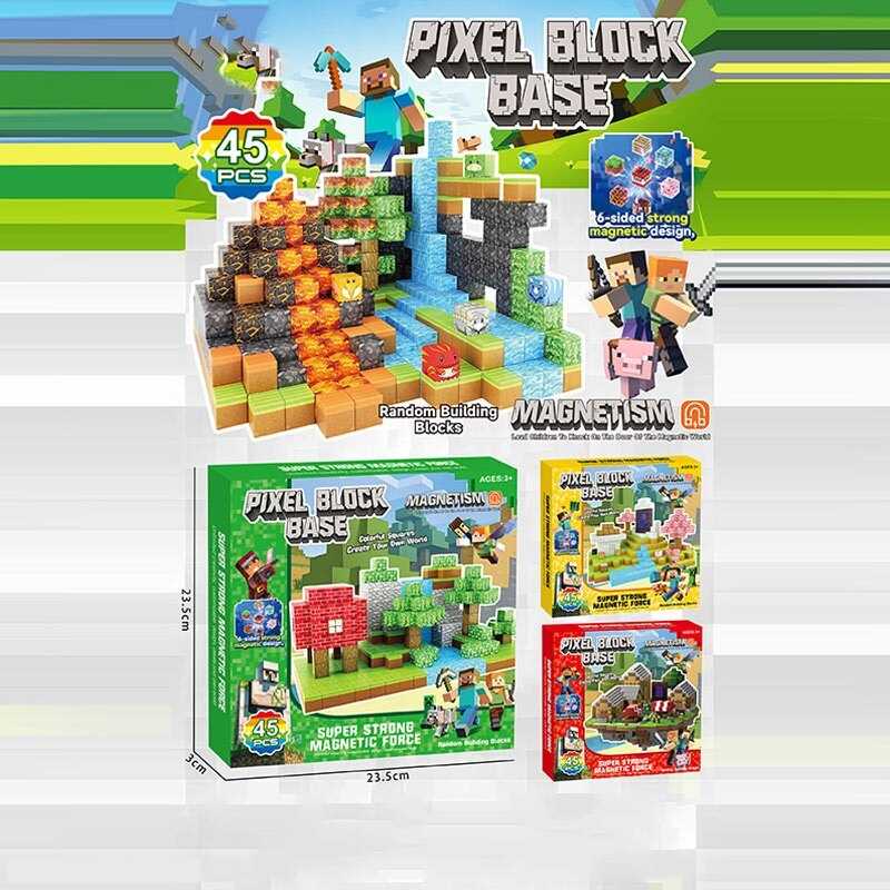 Магнітний конструктор в кор. 45 дет. 23*24*3см /144/