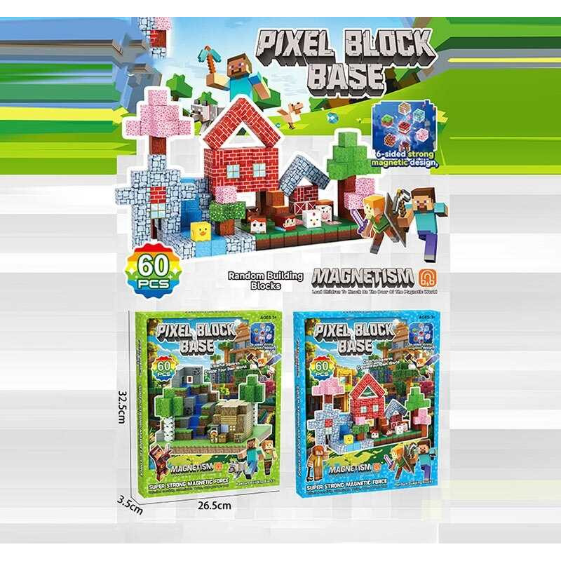 Магнітний конструктор 60 деталей, в кор. 35*26*3см /60/