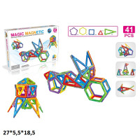 Конструктор магнітний FK6904 41дет.кор.27*5,5*18,5 /48/