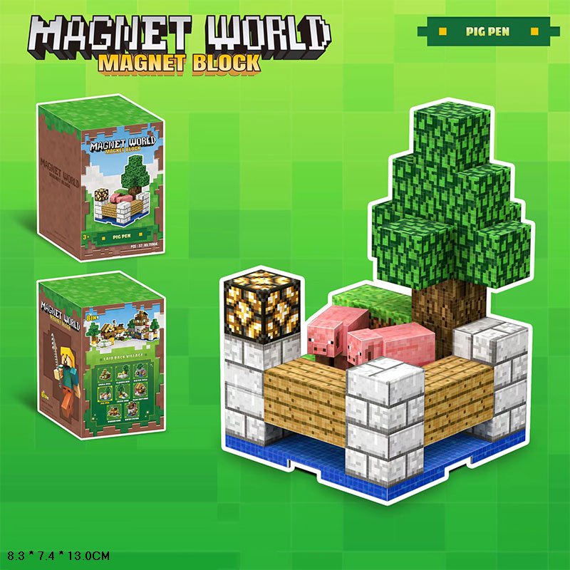 Іграшковий набір магнітний, з магнітними тваринами, кор. 8,3*7,4*13см /24-2/