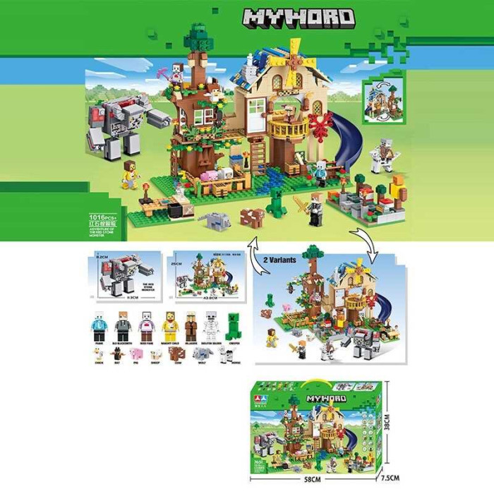 Конструктор МС 1016 деталей, фігурки героїв, в кор. 58*38*7см /16-2/