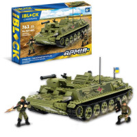Конструктор IBLOCK Армія,Транспортер  MT-ЛB, 763 дет., 2 фиг,  кор. 46*6,4*28,5см /12/