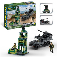 Конструктор IBLOCK Армія, ТЕРИТОРІАЛЬНА ОБОРОНА, 346дет, 3 фігурки, кор. 37*25.5*6см /12/