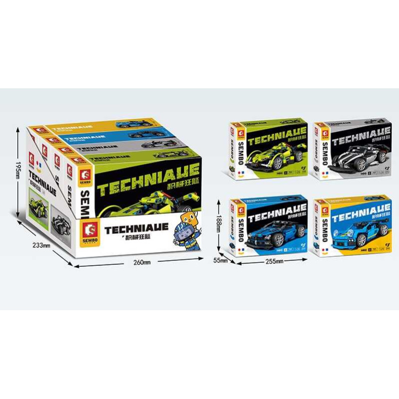 Конструктор /12/48/4шт в кор. 199 дет. 25*19*6 см