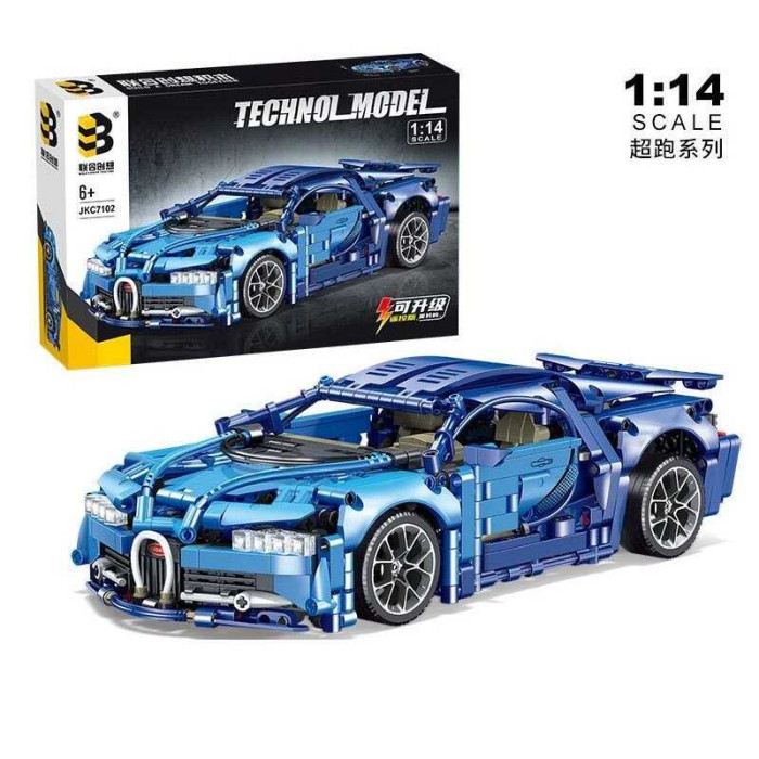 Конструктор “Автомобіль”, 1260+ деталі, масштаб 1:14, гумові шини, в кор. 45*30*7 см /20/