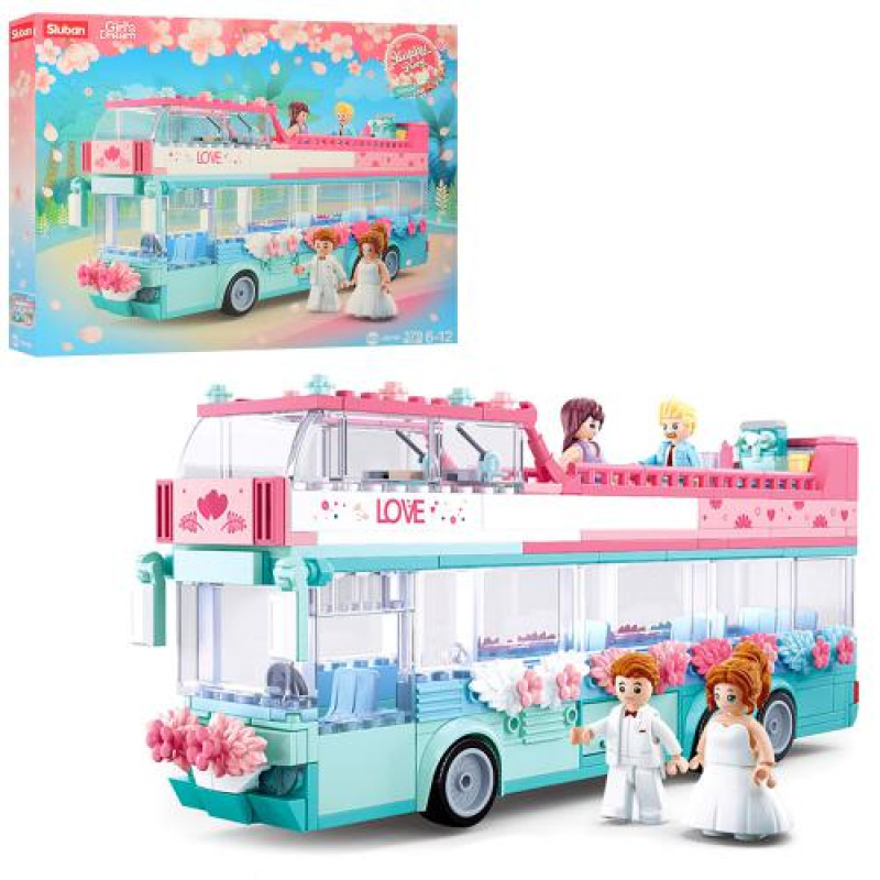 Конструктор M38-B0769 Girl's Dream весільний автобус 379дет.кор.42,5*6,7*33 /12/