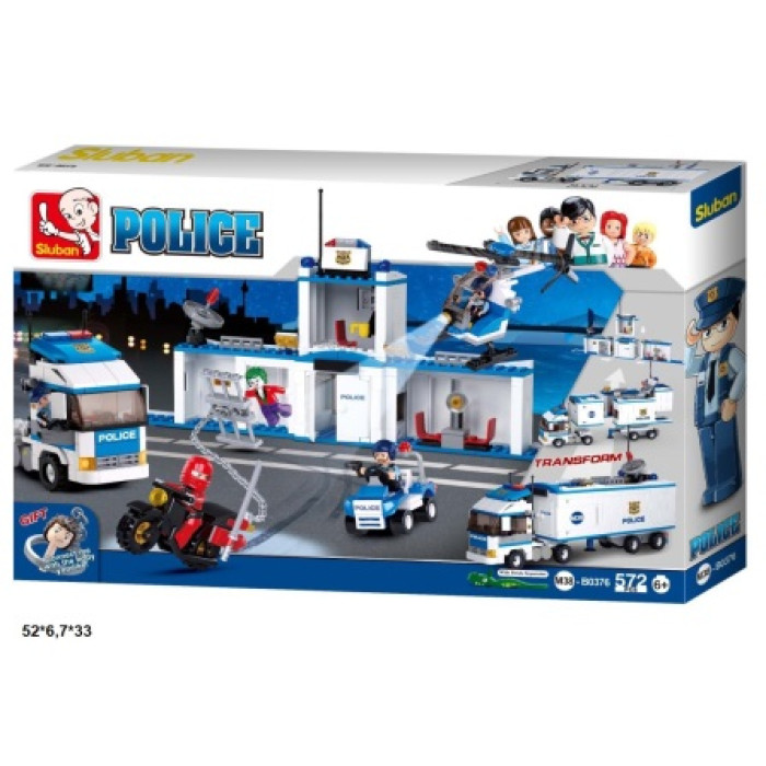 Конструктор M38-B0376 Police відділок поліції 572дет.кор.52*6,7*33 /12/