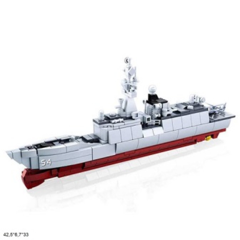 Конструктор M38-B0702 Model Bricks військовий корабель 417дет.кор.42,5*6,7*33 /12/