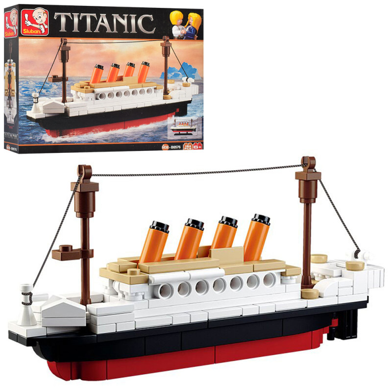 Конструктор SLUBAN Titanic, 165-98мм, 194дет, в кор-ке, 23,5-19-4,5см /60/