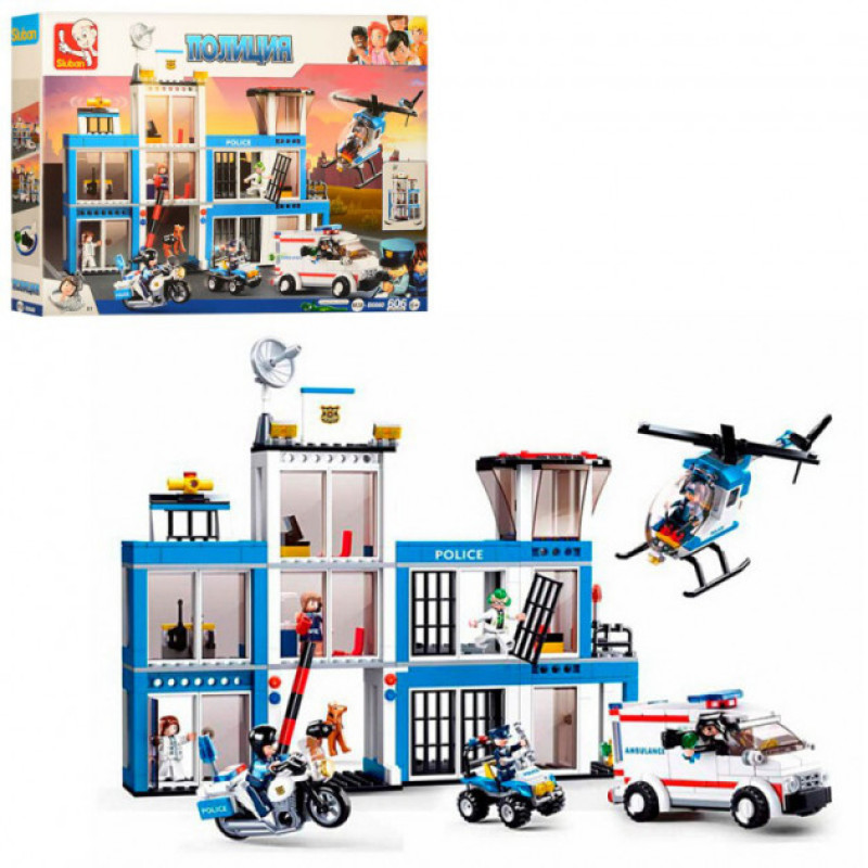 Конструктор M38-B0660 Police відділок поліції 606дет.кор.52*8*38 /8/ Конструктор M38-B0660 Police відділок поліції 606дет.кор.52*8*38 /8/