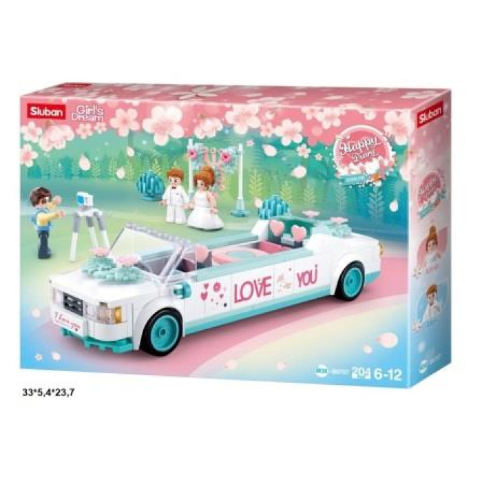 Конструктор M38-B0767 Girl's Dream весільний лімузин 204дет.кор.33*5,4*23,7 /32/