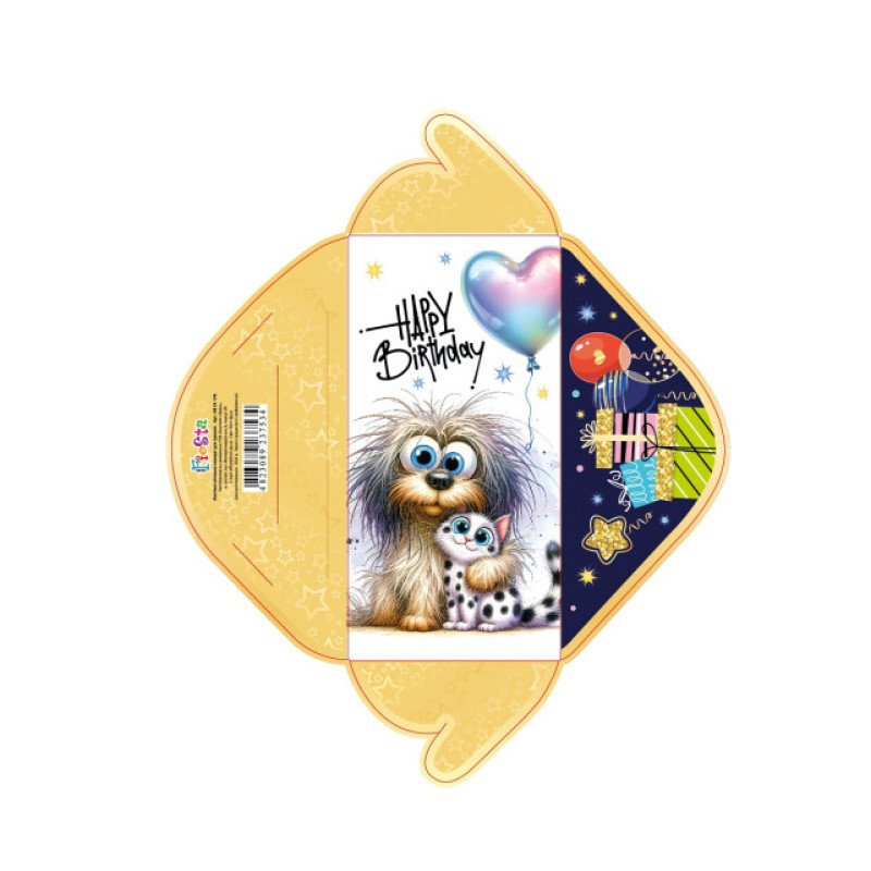 Конверт для грошей КВ25-178, ціна за 10 шт. //