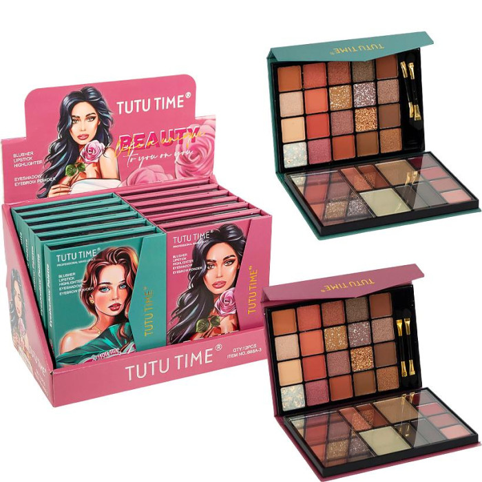 Палетка 15*11*2 см з декоративною косметикою 688A-3