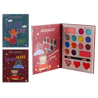 Косметика палетка тіней для повік, помада, пензлик кор. 12,5*16*1см /8/192/24шт в кор.