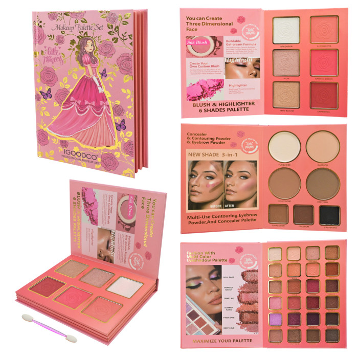 Косметика палетка, тіні для повік кор.13,5*2*17,5см /96/