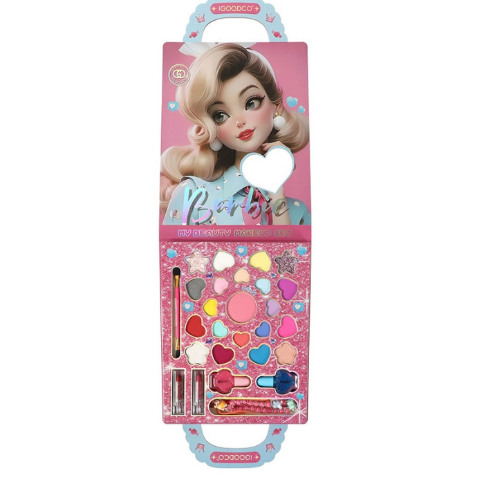 Косметика палетка-сумочка, тіні для повік, помада, лак, аксес кор. 25*15*2см /96-8/