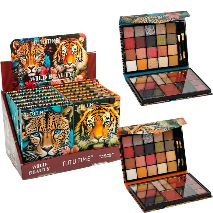 Палетка 15*11*2 см з декоративною косметикою 688A-12