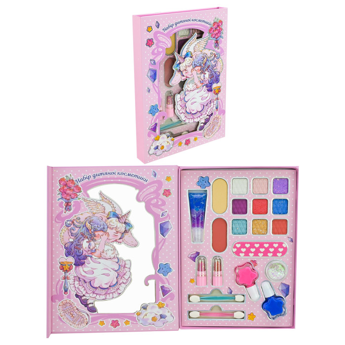 Косметика лак, тііні для повік, помада кор. 16*2,3*22,2 см /96-8/