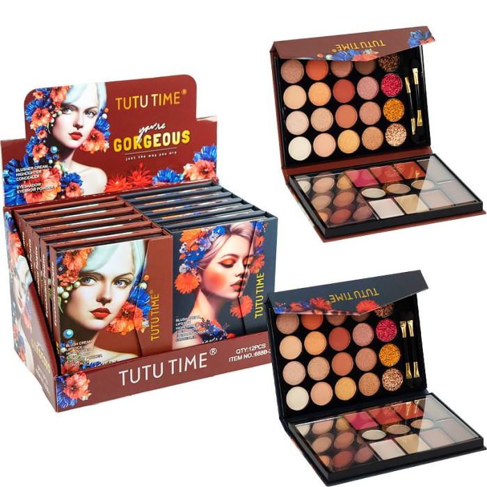 Палетка 15*11*2 з декоративною косметикою 688B-3