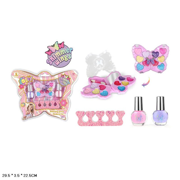 Набір косметики тіні, лак для нігтів, у слюді 29,5*3,5*22,5 см /144-2/