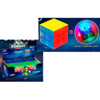 Гра кубик, 5,5см, 3х3, світло, бат(табл), у п/е /24/144/6шт в кор. 18-6-12см