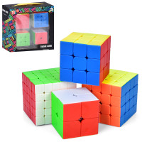 Гра кубик, набір 4шт (2х2, 3х3, 4х4, 5х5), в кор-ці, 18,5-18,5-6,5см /48/