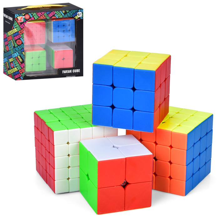 Гра кубик, набір 4шт (2х2, 3х3, 4х4, 5х5), в кор-ці, 18,5-18,5-6,5см /48/