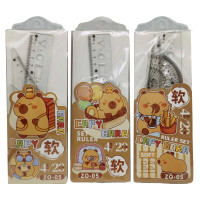 Н-р лінійок 4 шт.Flex неломайка (лін.- 20см,трикут-к-2шт.,транс-р) 