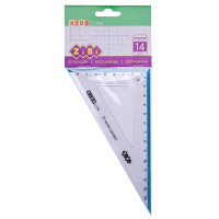 Косинець 140мм, 90°60° з блакитною смужкою, блістер, KIDS Line, ціна за 12 шт. //