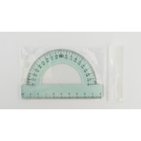 Транспортир 180 (пласт, шовкографія, у пакеті) 10 шт. у уп. //
