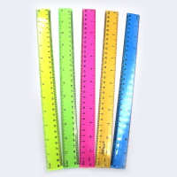 Линейка цветная прозр. 2,8*30см, mix, ціна за 10 шт. //
