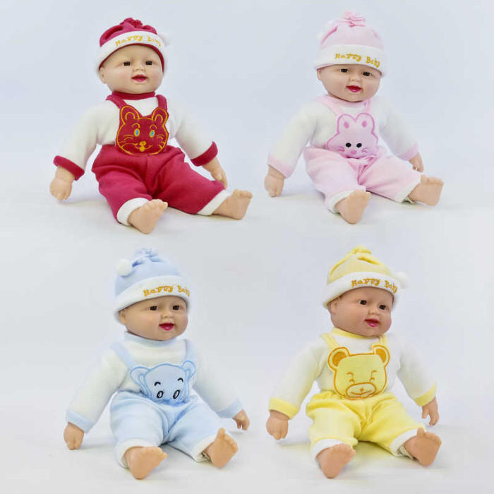 Пупс-сміхотун 4 види, сміється, в п/е, МІКС ВИДІВ /80-2/