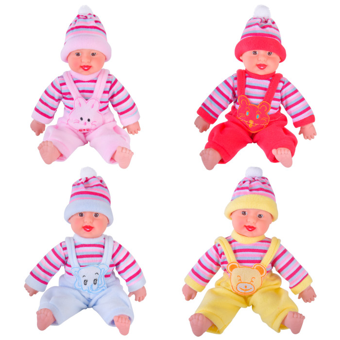 Пупс муз. батар., 4 види, реготун, п/е 26*17см, р-р іграшки - 26см /120-2/