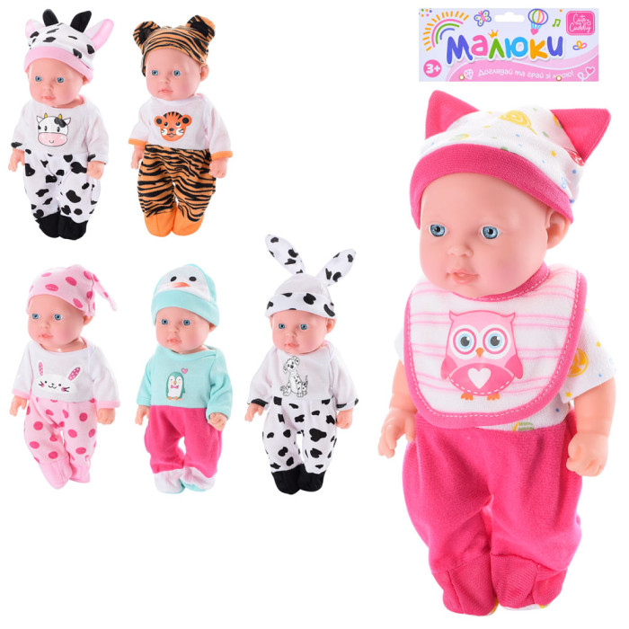 Пупс 24см, звук, мікс видів, бат(табл), у п/е 19-34-7см /48/